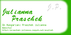 julianna praschek business card